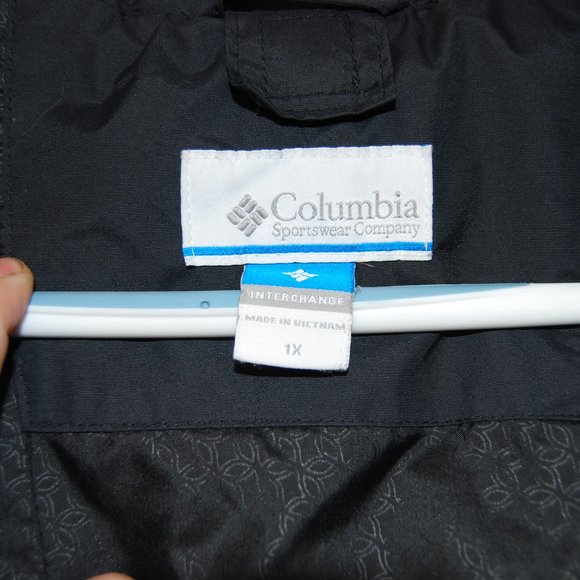 Columbia Womens 1x Long anorak style Black Jacket - Picture 7 of 10